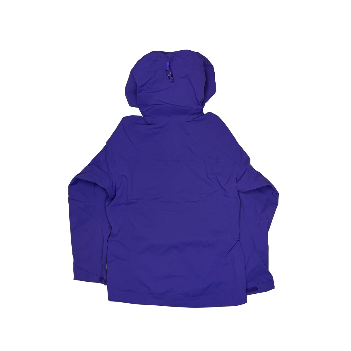 Overland Peak Rain Jacket in Purple, back view